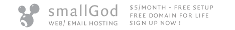 $5 hosting at smallGod